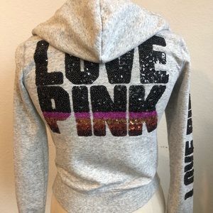 PINK sparkle sweatshirt from Victoria’s Secret